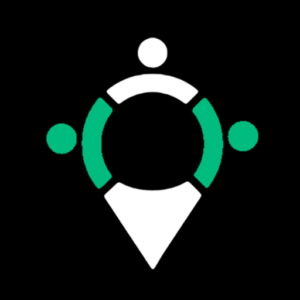cropped-New-SWAPP-Logo-black.png Abstract design with three circles and green and white arcs forming a pin shape on a black background.