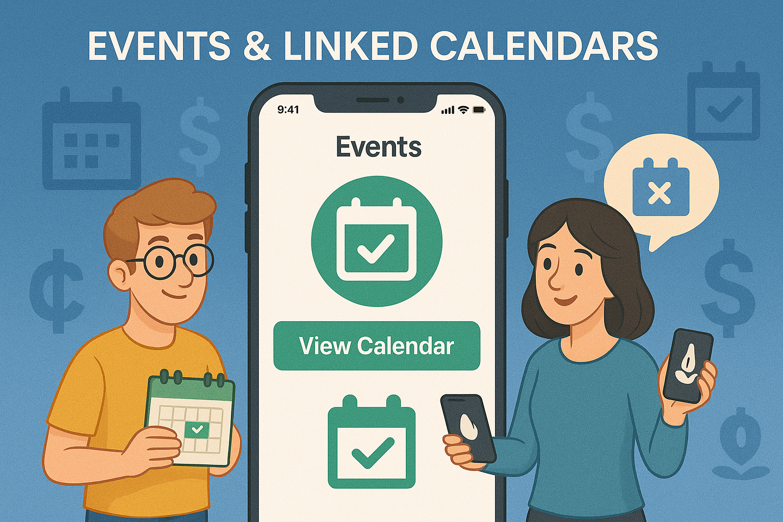 Custom Church APP Events Interface of TheSwapp.io with a map and a testimonial highlighting church outreach progress, rated with five stars by Amy Schubert.